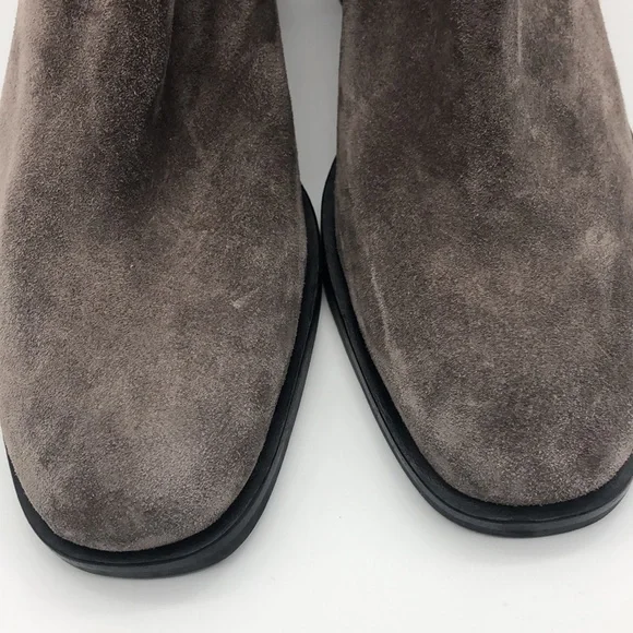 3.1 PHILLIP LIM Charcoal Gray Elegant Suede Ankle Boots. - Picture 3 of 12